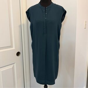 Aritzia Babaton - Silky Lined Sleeveless Shift Dress Hunter Green - XS - NWOT